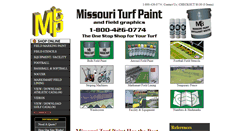 Desktop Screenshot of missouriturfpaint.com