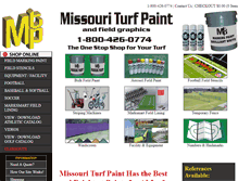 Tablet Screenshot of missouriturfpaint.com